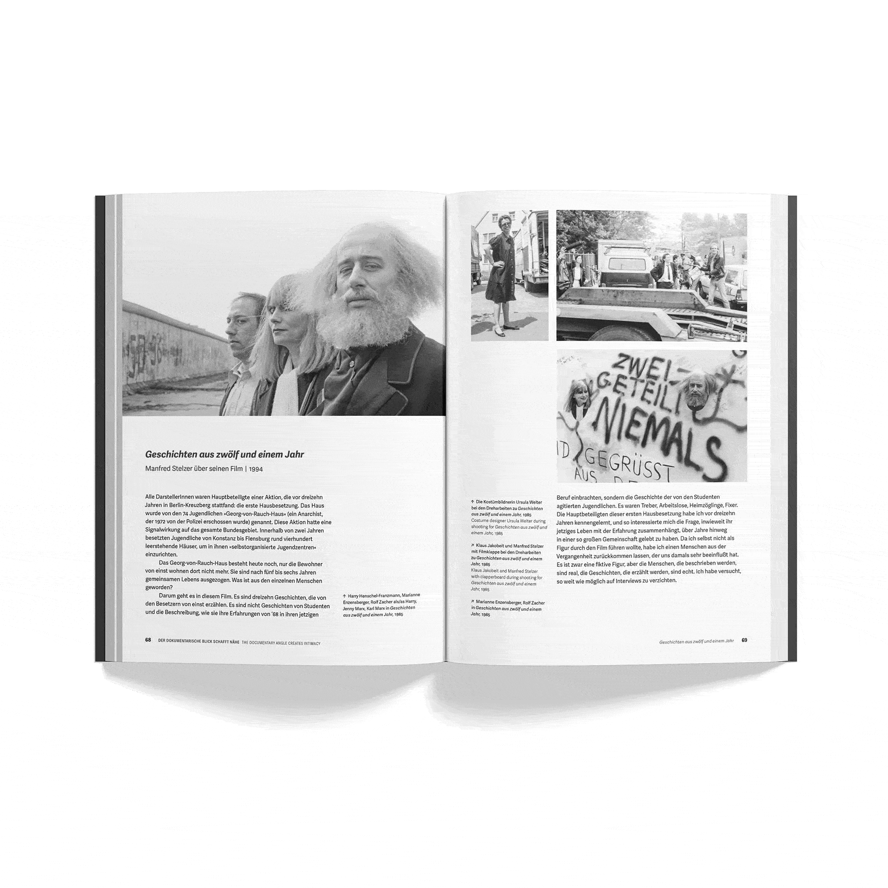 Buchseiten. Design: Carsten Aermes