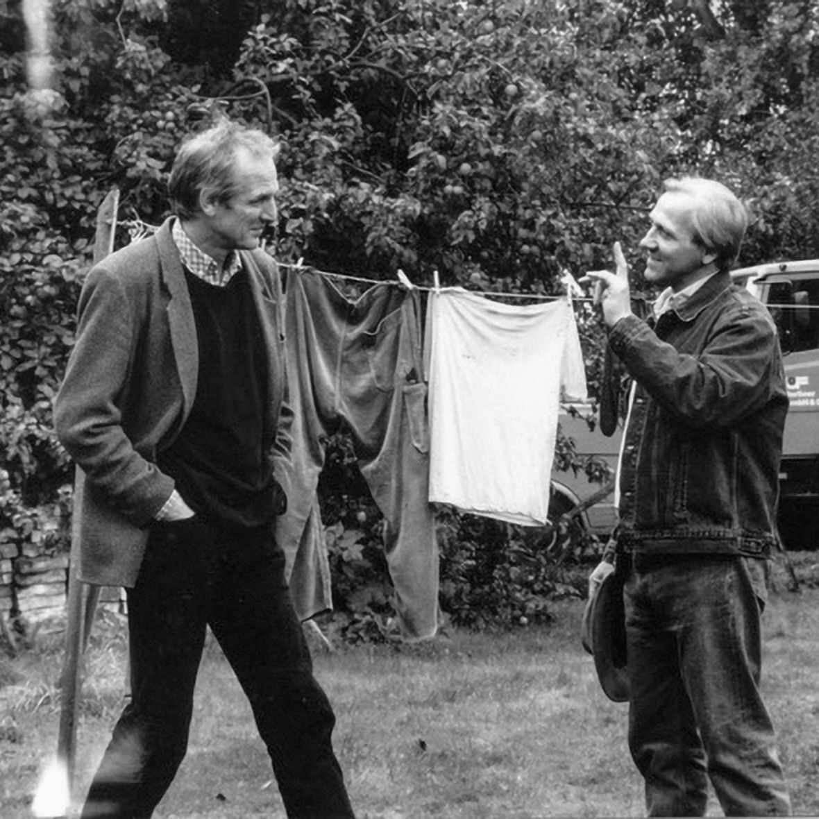 bei Dreharbeiten mit Karl Kranzkowski zu »Der Fremde« (1997) (c) Christine Pausch